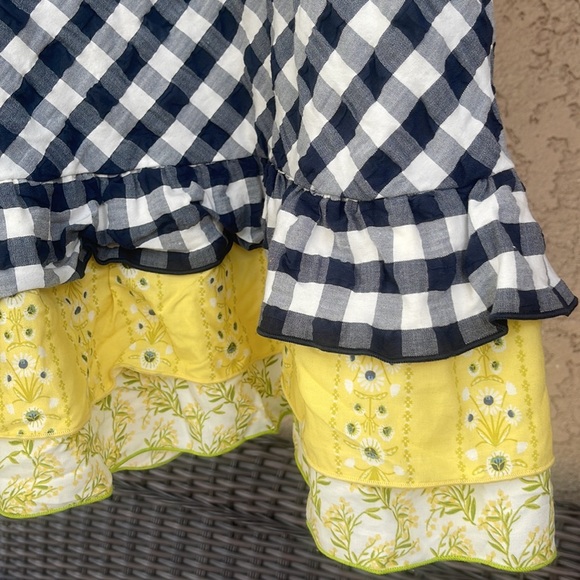 Matilda Jane Girl Dress Gingham & Giggles Textured Sz 8 - Picture 3 of 6
